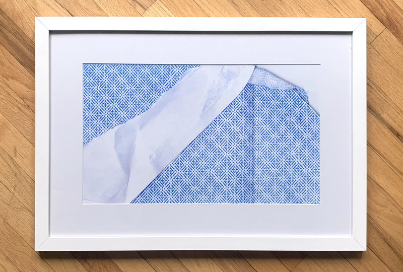 security envelope collation, blue, white